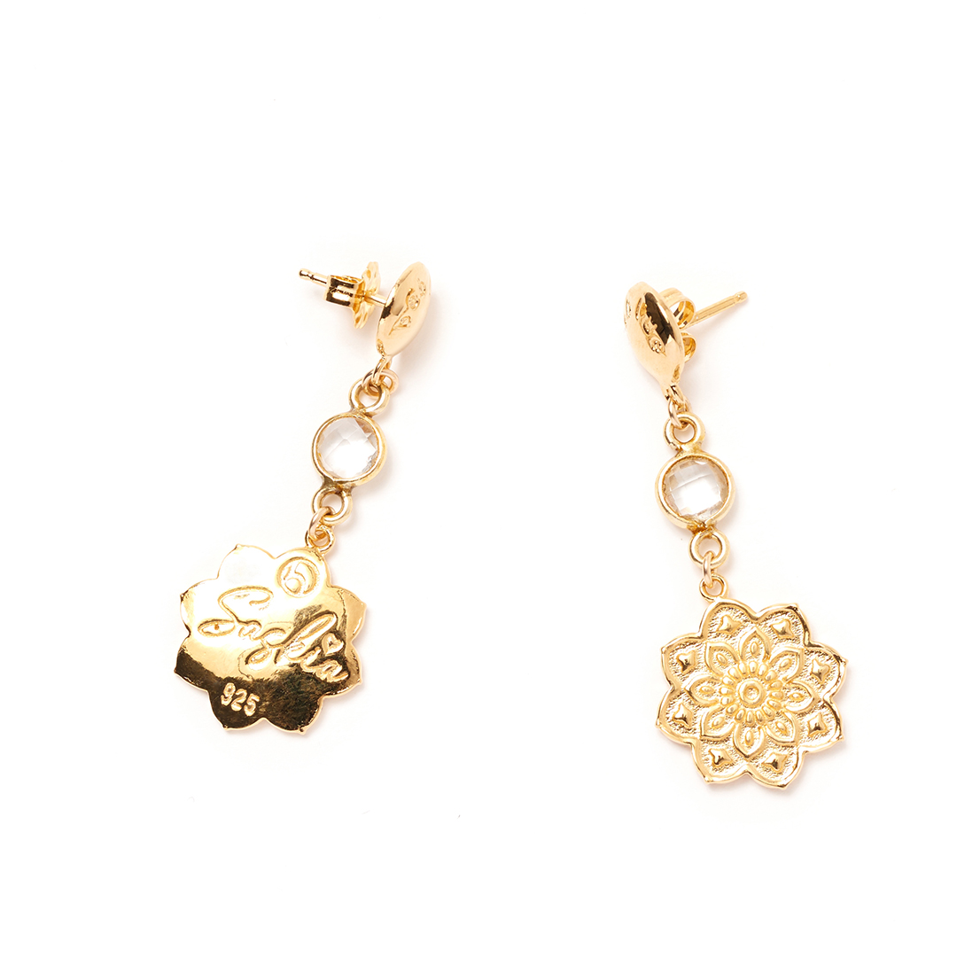 Boucles d'oreilles zen or – Image 2